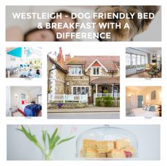 Westleigh B&B logo including photo of the property.