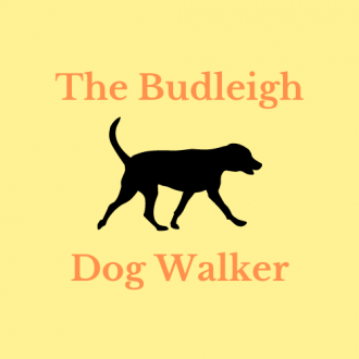 Logo black dog on a yellow background